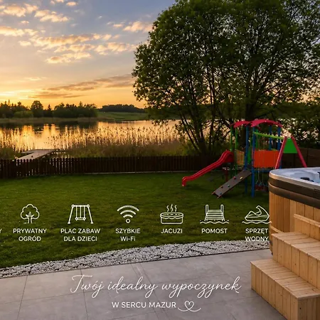 Villa Nad Sama Woda Luksusowy Dom Nad Jeziorem Z Prywatnym Pomostem I Jacuzzi