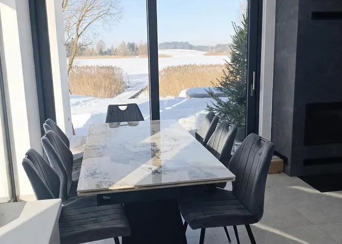 Vila Nad Sama Woda Luksusowy Dom Nad Jeziorem Z Prywatnym Pomostem I Jacuzzi Pasym