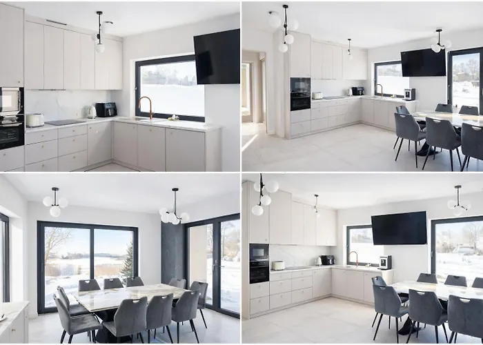 Vila Nad Sama Woda Luksusowy Dom Nad Jeziorem Z Prywatnym Pomostem I Jacuzzi Pasym