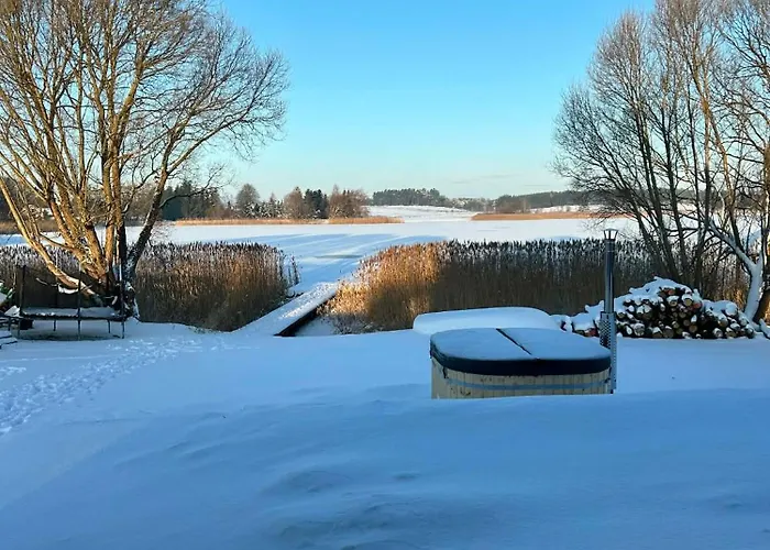Nad Sama Woda Luksusowy Dom Nad Jeziorem Z Prywatnym Pomostem I Jacuzzi Vila